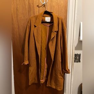 Anthropologie Burnt Orange light jacket